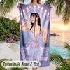 Ayliva Beach Towel, Personalized Custom Name Text, Quick Dry Large Absorbent Towel For Beach Pool