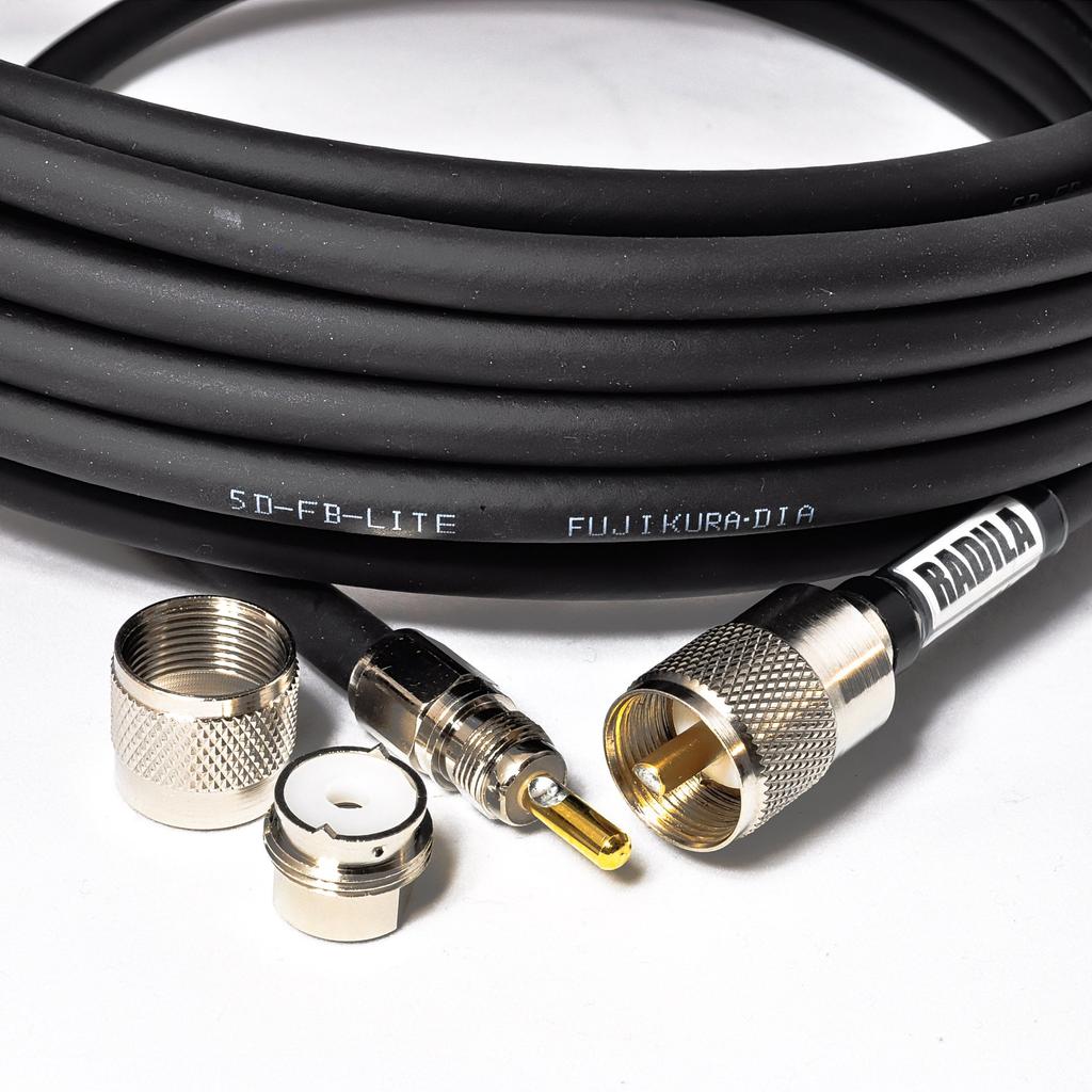 RADILA 5DFB einseitig abnehmbar SWR-Spezifikation Messdaten Übernommen von Fujikura Verlustarmer Amateurfunk Koaxialkabelsatz Für Feststationen