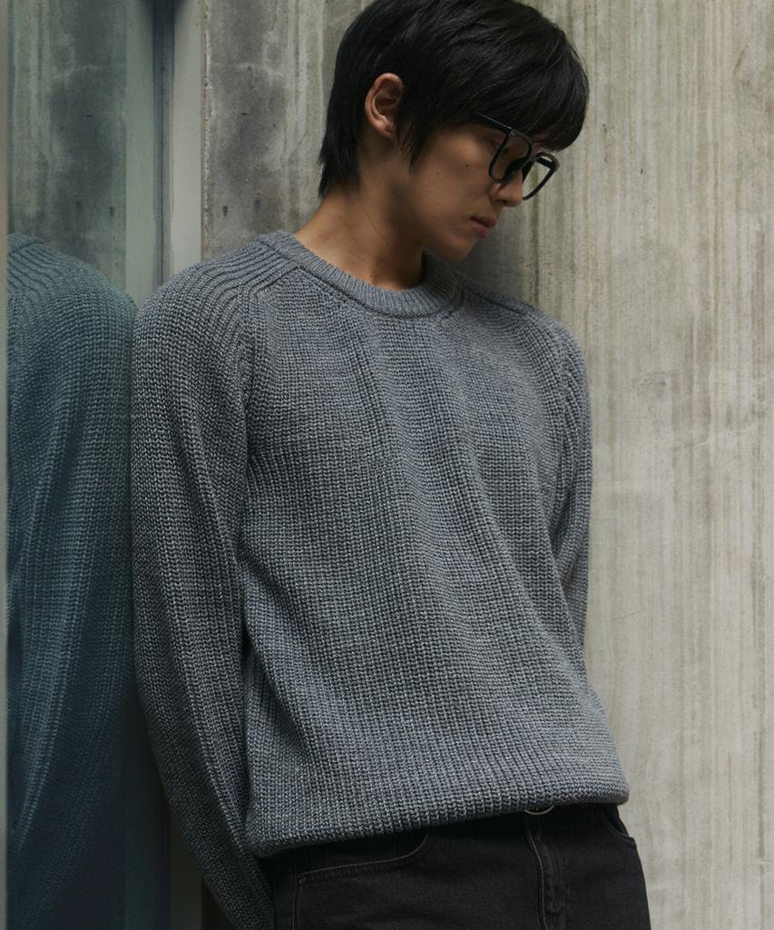 NODU Saddle Hazzi Essential Raglan Knit [Gray]