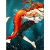 5D DIY Diamond Painting Cartoon Mermaid Diamond Embroidery Cross Stitch Kit Full Rhinestone Mosaic Home Decor