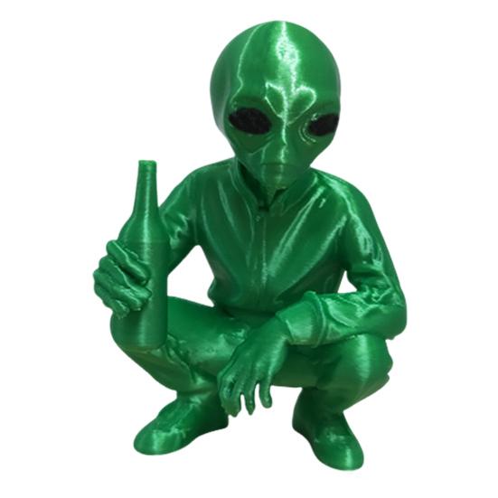 3D Printed Alien Figurine Toy Realistic Articulated Alien Model Stress-relief Fidget Figurine Dynamic Pose Alien Model