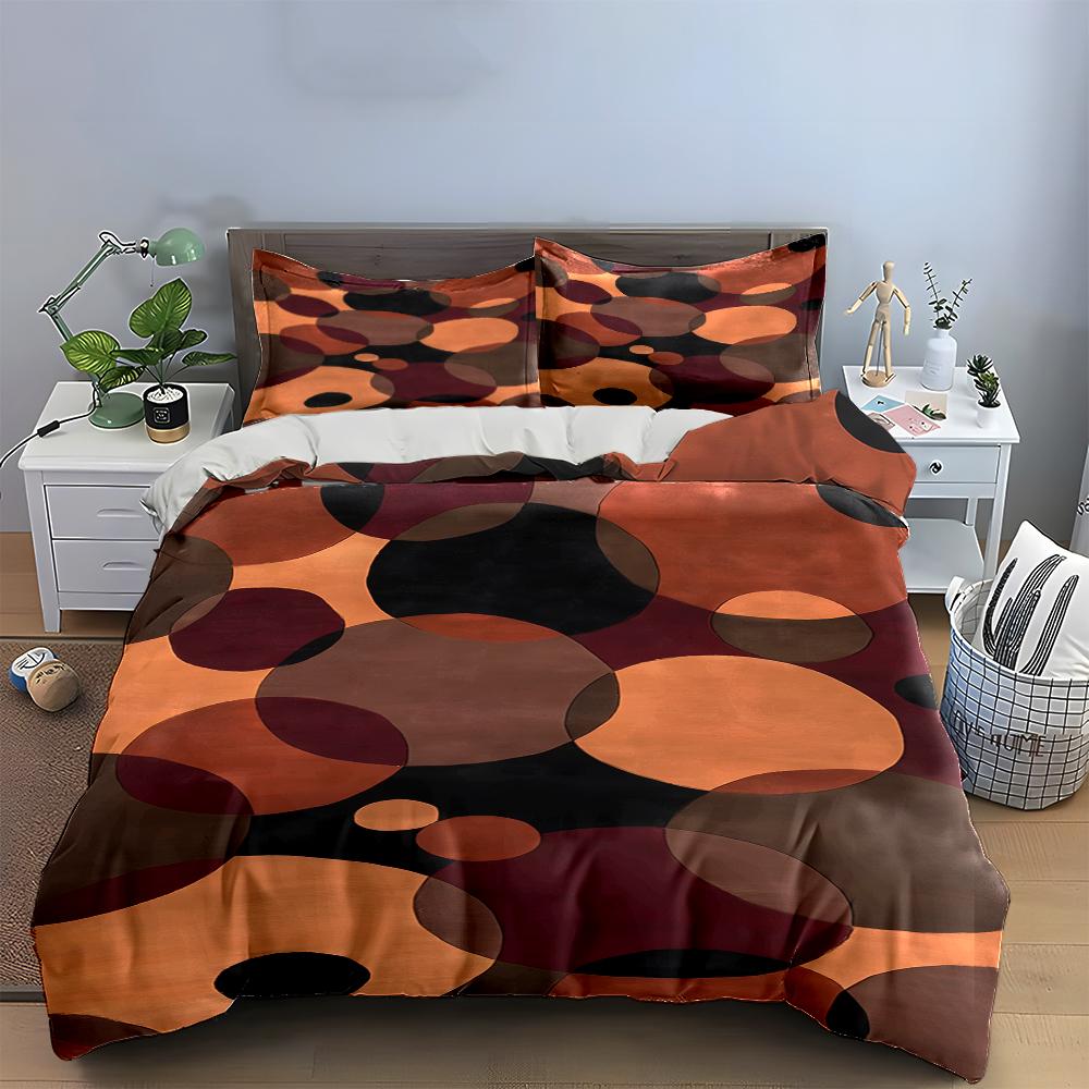 Colorful Polka Dot Bedding Set Design Bedding set (1 duvet cover, 2 pillowcases, duvet not included)