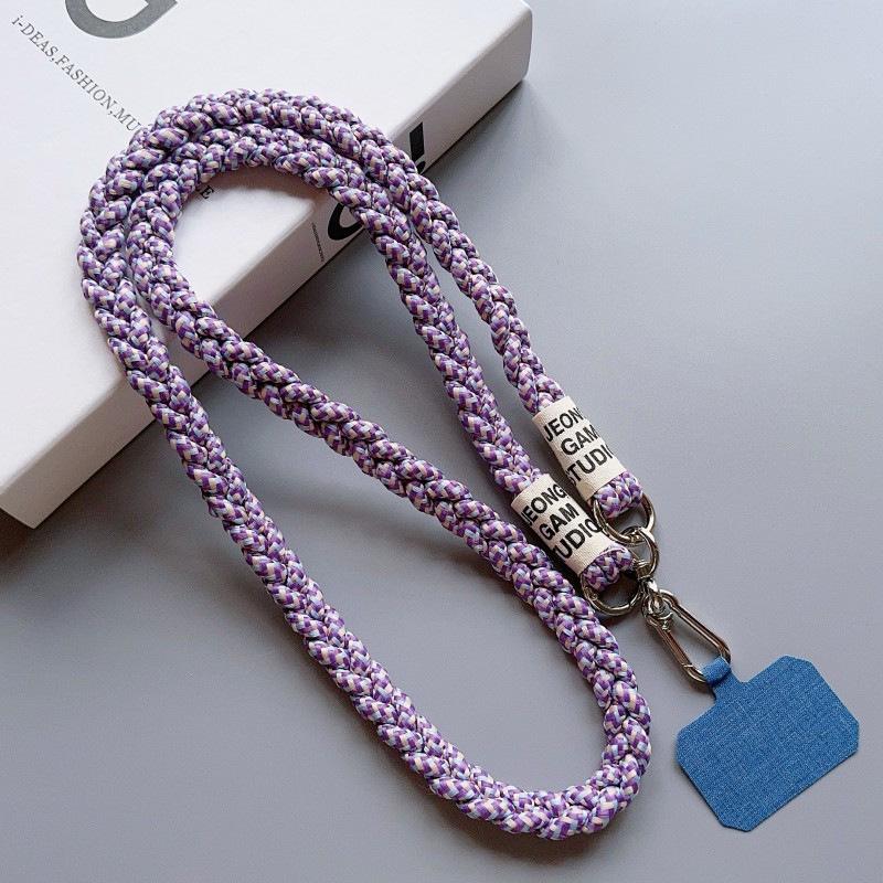 Braided Crossbody Mobile Phone Lanyard for Outdoor Mountaineering - Unisex Shoulder Strap Pendant.