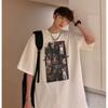 Männer Kurzarm T-Shirts Brief Grafik Druck Halbarm T-shirts Pullover T-shirt Casual Tee Mann Koreanische Casual Rundhals Retro Tops Für