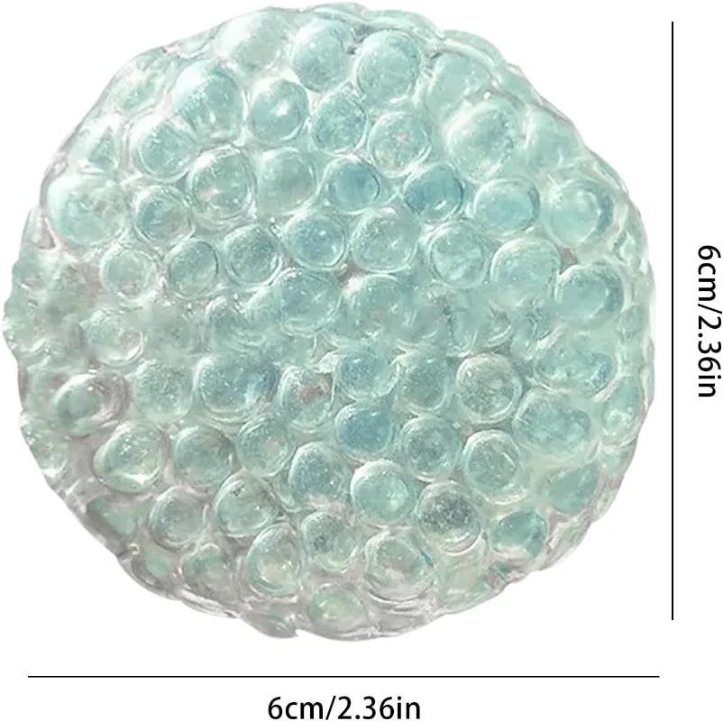 Pressure Relief Balls Set Handmade Kawaii Crystal Squishy No Air Stress Balls for Adults Portable Desk Toy for Anxiety Relief
