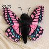 Plush Doll for Girls Realistic 3D Butterfly Toy, Stuffed Throw Pillow, Soft Wing Insect Animal Decor, Gift Kids Girls, Home Ornament Skin Friendly