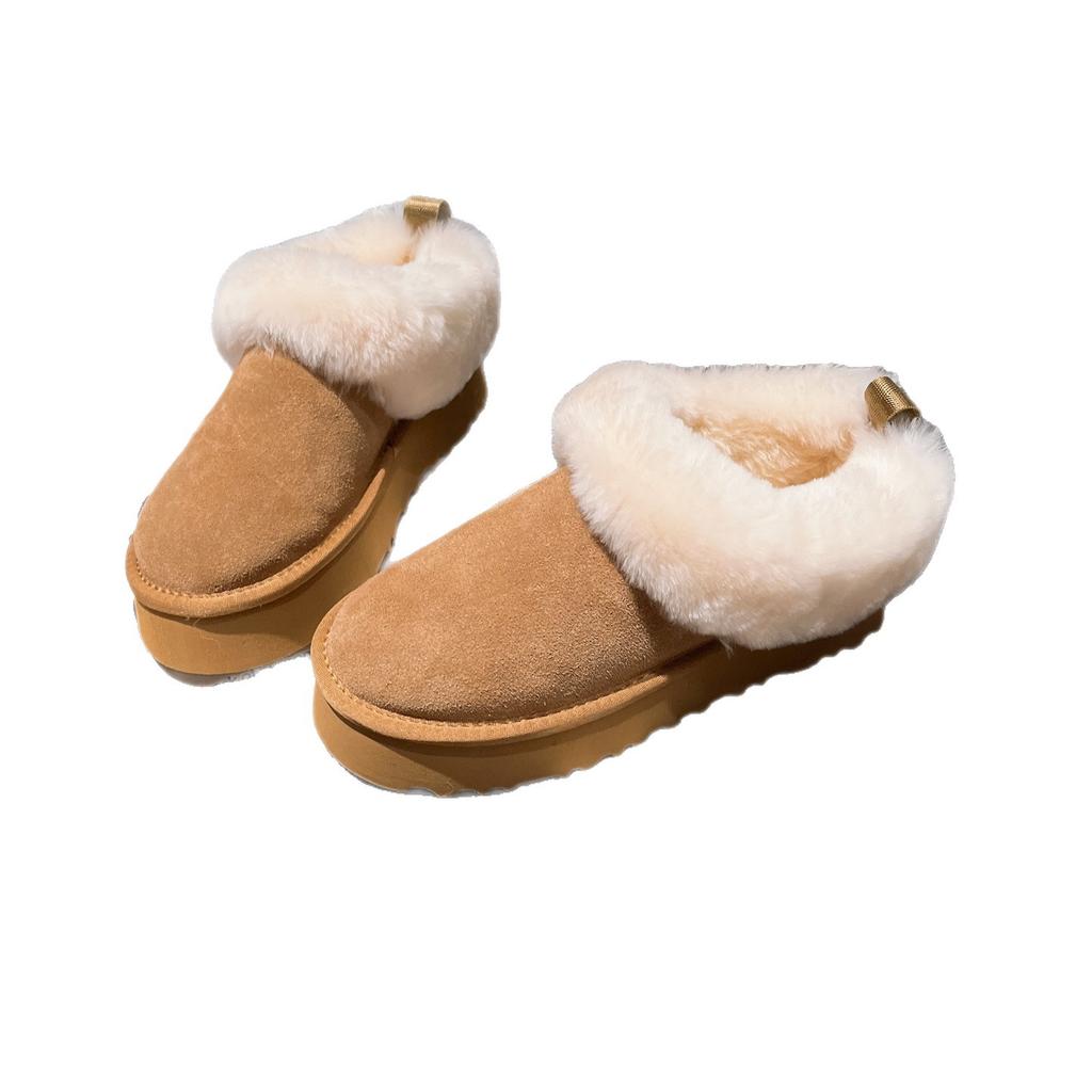 Hot Wind Platform Snow Boots Women's Winter 2025 New Velvet Warm Short Boots Small Outdoor Versatile Cotton Shoes