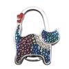 Two-heart Cat Bag Hook: Customizable Logo, Inner-Folding Table Edge Hook for Ladies