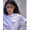 The Swimming Club White Short-Sleeved T-shirt for Women 2025 Summer New Arrival American Retro Casual Niche Style Tide
