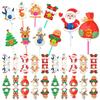 Christmas Lollipop Holder Santa Claus Wrap Package Cards Cute Santa Claus Elk Card Insertion Gift Lollipop Plugin Decoration
