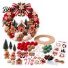 Beginner Craft Sets with Plush Kit Pom-Pom Wreath DIY Christmas Pompom Making Kit Balls Art