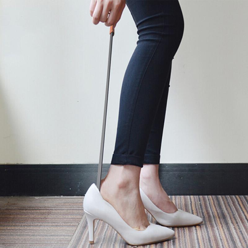 16-52Cm Metal Shoe Horn Professional Long Handle Shoe Spoon Shoe Lifter Flexible Sturdy Slip Shoe Accessories Home Tools