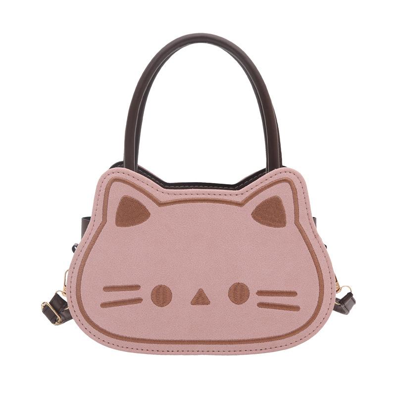 

New matte cute cat fashion shoulder bag women s highend commuting light retro niche messenger bag