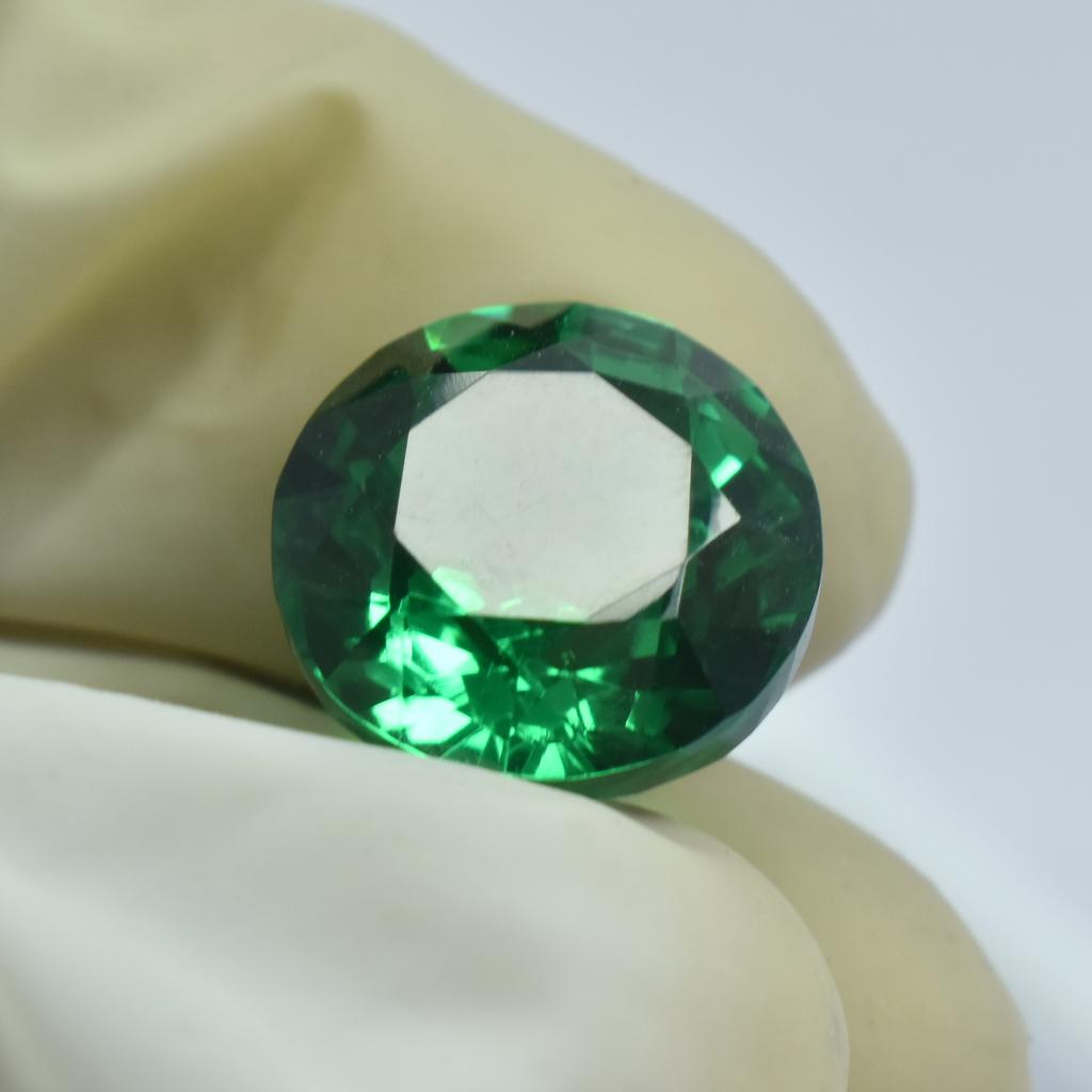 Amazing Round Cut 10.90 Ct   Loose Gemstones Genuine Garnet Green Color.