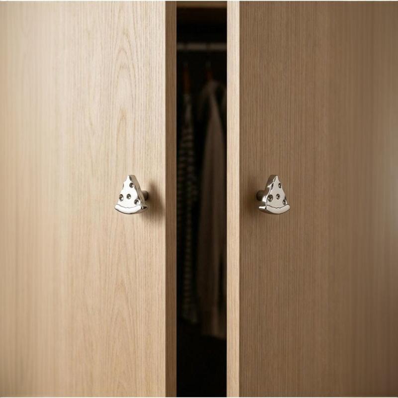 Titanium Silver Cabinet Knobs Heavy Duty Drawer Pulls for Dresser Cupboard Wardrobe Cafe Office Home Furniture Renovation