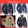 Men's Jean Jacket With Fur Collar Lined Winter Warm Casual Denim Coat M-6xl