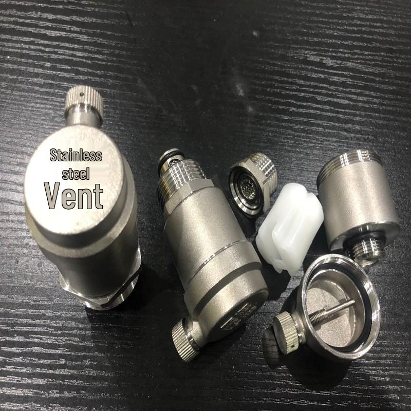 304 Stainless Steel Threaded Female Automatic Exhaust Valve for Water Pipeline - Sizes: 1/2", 3/4", 1