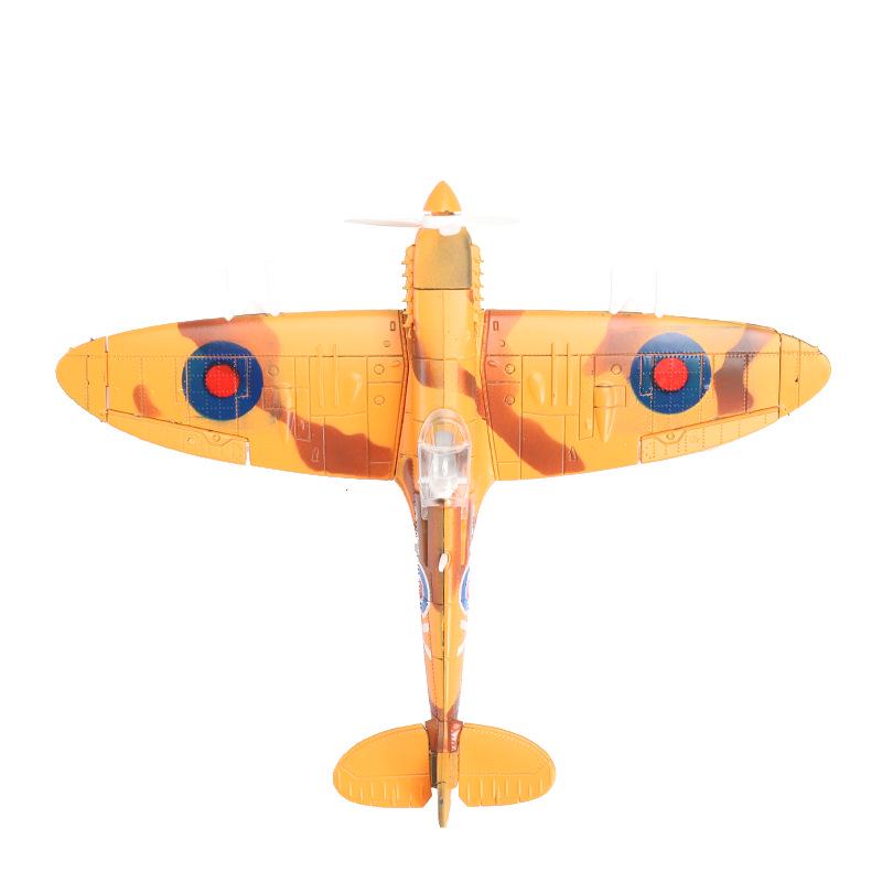 1/48 Scale WWII Corsair & Spitfire Fighter Aircraft Model Kit - 4D Assembly for Boys, Military Collection Ornament (30 Variations)