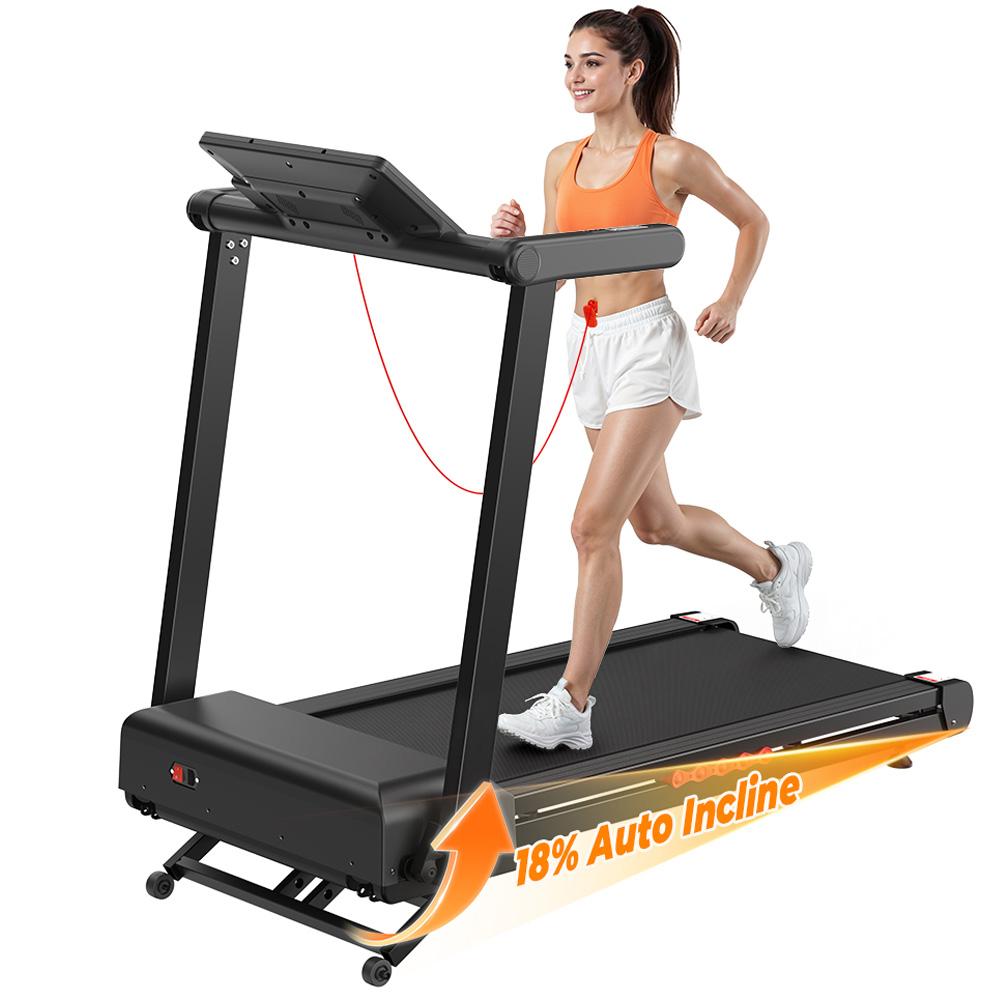 Formill FT62 Electric Treadmill With 4.0 Hp Brushless motor, automatic incline, shock absorption and space-saving design