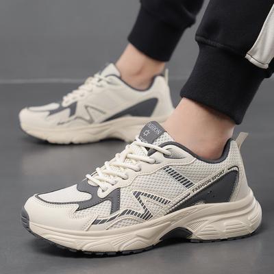 Fashion Men Running Shoes Jogging Sneakers Trainer Training Luxury Shoes Cushioning Mesh Breathable Outdoor Non-Slip Race Off-road Shoes