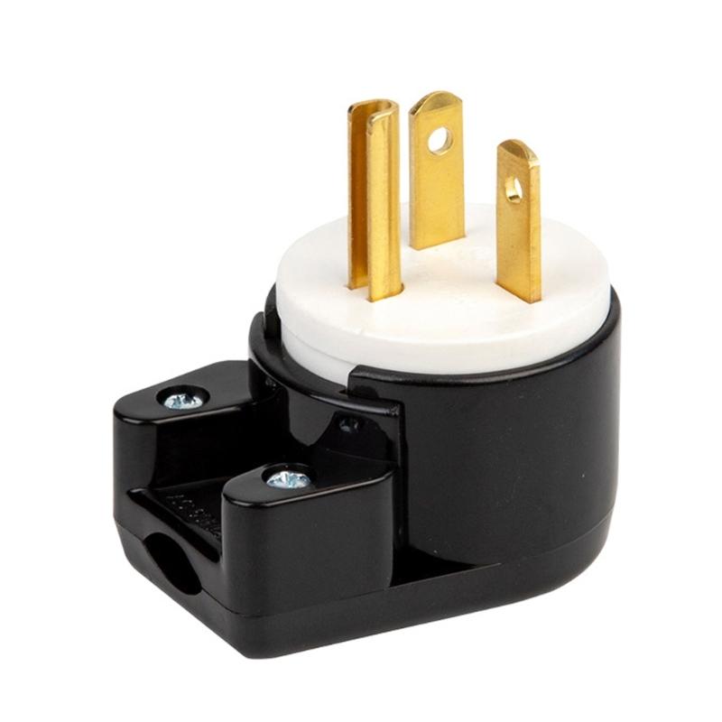 Nema 5 - 20P Plug 20A 125V 90 Degree Swivels Plug 20A 125V T Blade Connectors for Electrical Wiring Projects