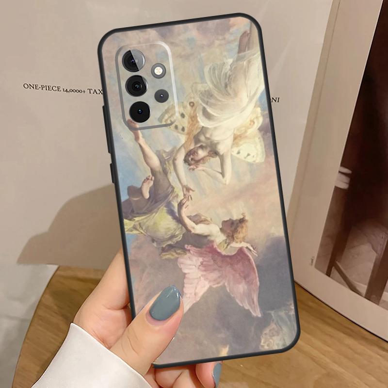 Renaissance Angels Case For Samsung Galaxy A55 A35 A15 A14 A34 A54 A53 A33 A23 A13 A12 A32 A52 A51 A71 Cover