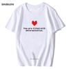 Sei Pieno di Determinazione Maglietta Lettera Undertale Divertente Gioco T-Shirt Uomo Cotone Abbigliamento Gamer Maglietta di Alta Qualità