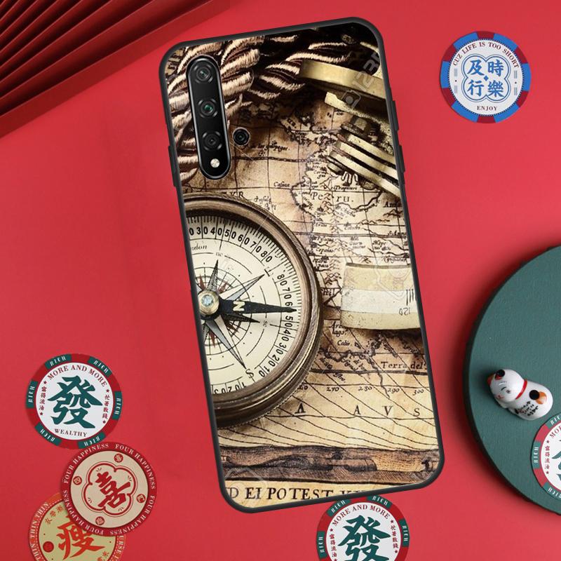 Compass For Huawei Nova 5T 9 10 SE 7i 8i 11i 12i Y73 Y72 Y61 Y91 Y60 Y70 Y90 P20 P30 P40 Lite Case