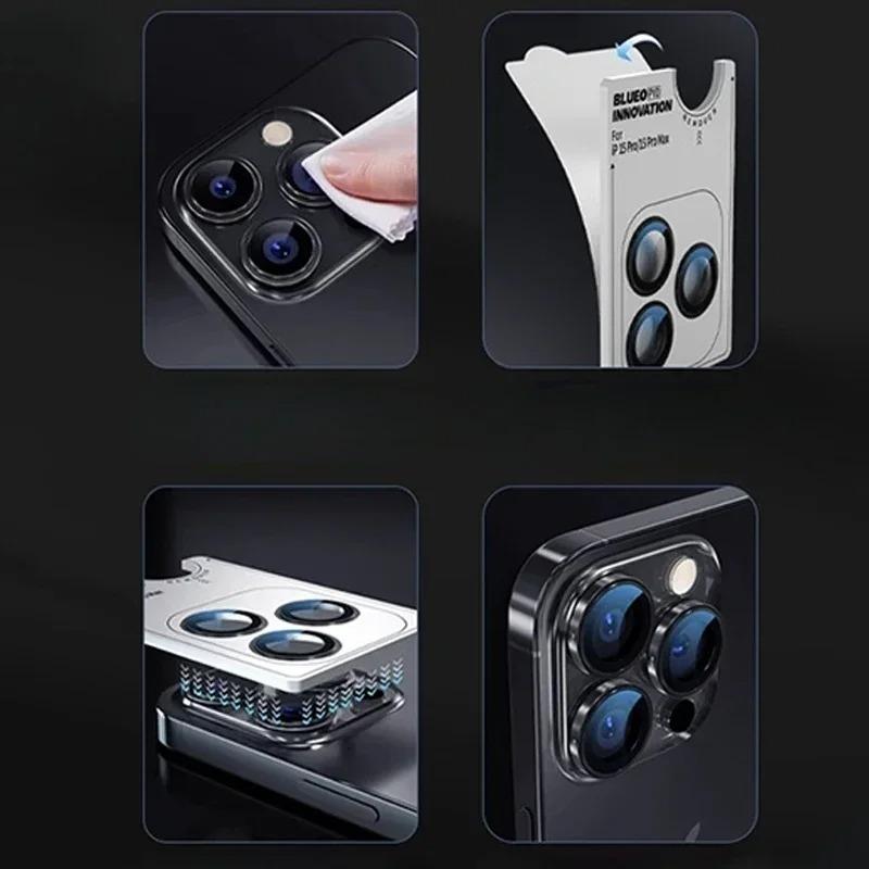 1Set Ultra HD Colorful Anti-Fog Glass Camera Protector Film For IPhone 17 Air Pro Max Anti-scratch Lens Cover Phone Accessories