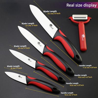 Coltello da cucina in ceramica Pelapatate Lama bianca Paring Frutta Verdura Chef Utilità Set di strumenti da cucina