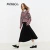 MO&Co. Striped Polo Shirt