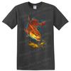 Fish T Shirt Red Fish Crab Ocean Scene Graphic Tee Art Print Fishing Wildlife