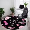 1pc Cowgirl Office Round Rug, Non-slip, Soft and Durable Office Rug for Interior Decoration, Perfect for Office,Decoration Yy260204014