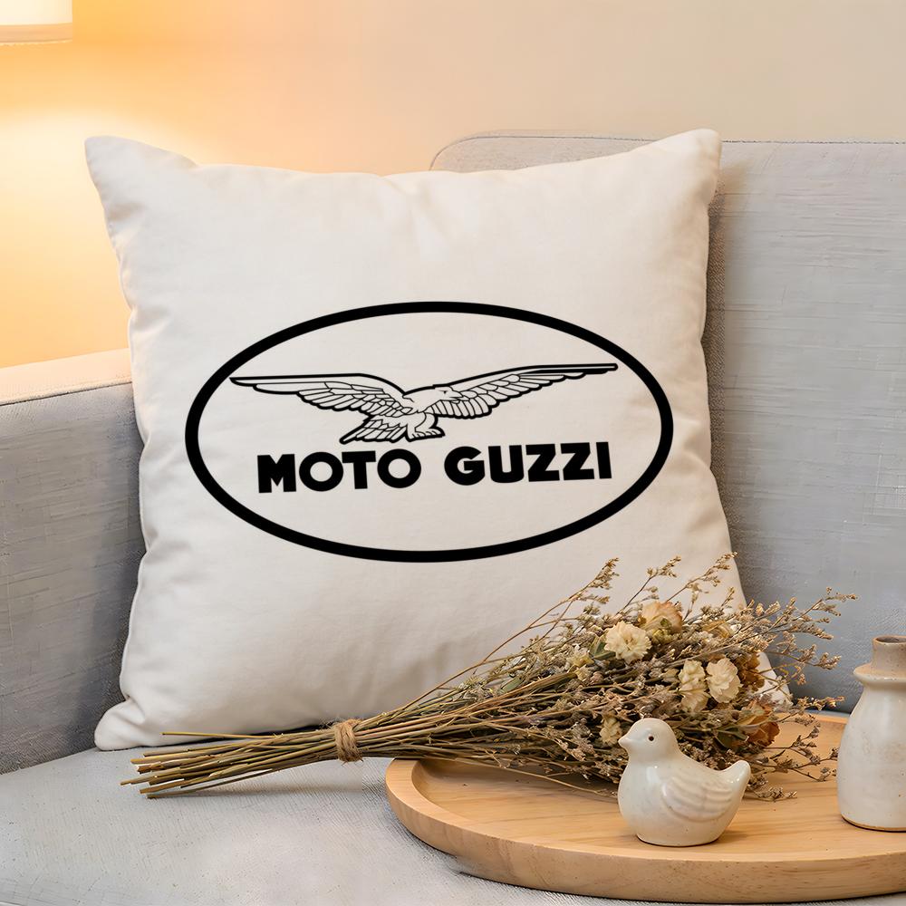Cushion Cover  Linen  SkinFriendly Soft Decorative Case For Sofa Home Decor Moto GGuzziS Pillow Cover