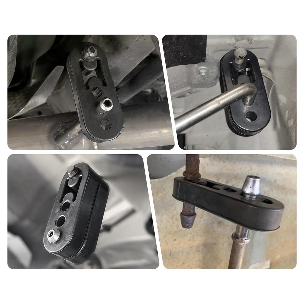 Latikaly Auspuffhalterung, 2er Set, Automobil, Universal, Verstärkter Auspuff, Gummiaufhängung,