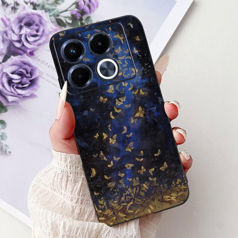 For Infinix Note 40 5G Case X6852 New Luxury Painted Cover Soft Silicone Phone Case For Infinix Note 40 Pro Plus Note40 4G Shell