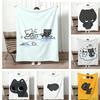 Cartoon Figure D-DullupiS Throw Lightweight 240g Flannel Blanket Soft Skin-friendly for Summer Cooling