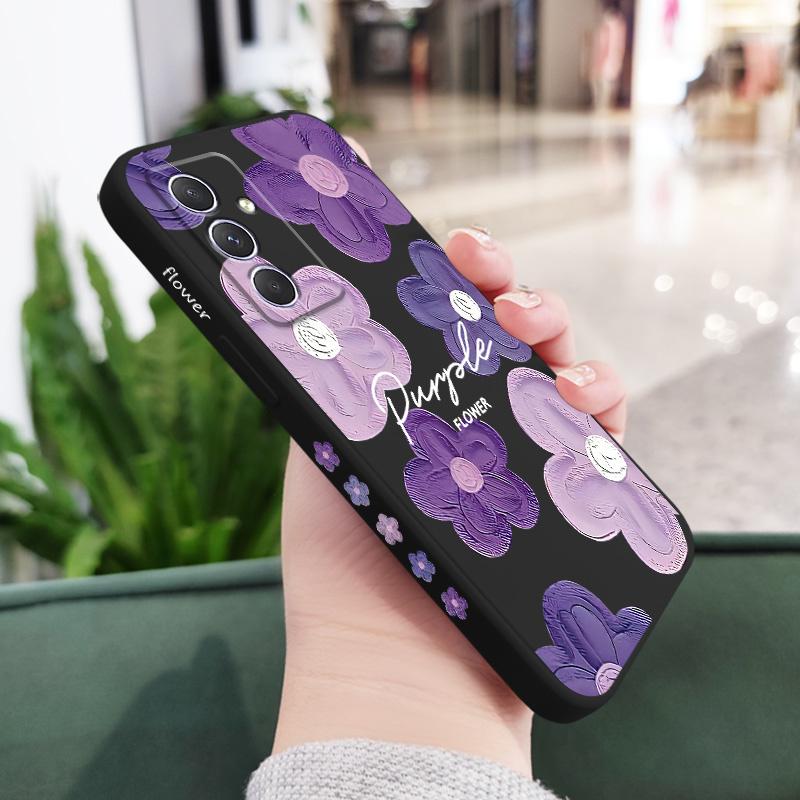 

Purple Flower Case For Samsung A54 A34 A24 A56 A36 A26 A17 A16 A07 A06 A73 A53 A33 A23 A13 A72 A52 A32 A22 A15 A25 A35 A55 4G 5G Samsung A35 5G чёрный
