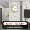 Elegant Cream Style Silent Wall Clock for Modern Living Room Decoration