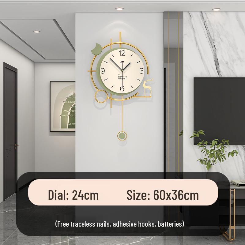 Elegant Cream Style Silent Wall Clock for Modern Living Room Decoration