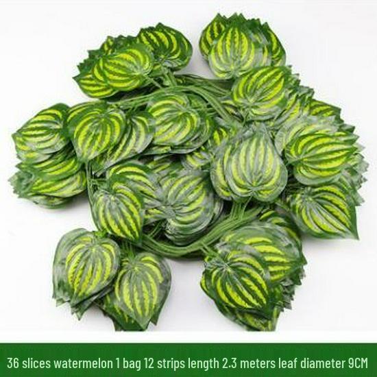 Artificial Rattan Ivy Vine with Green Grape Leaves and Chlorophytum Ceiling Decor