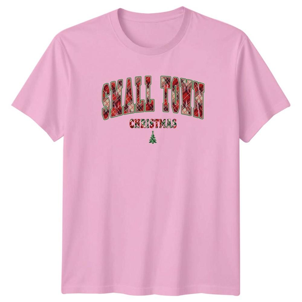 Small Town Christmas Holidays Unisexs Unisexs Graphic Tee Shirt