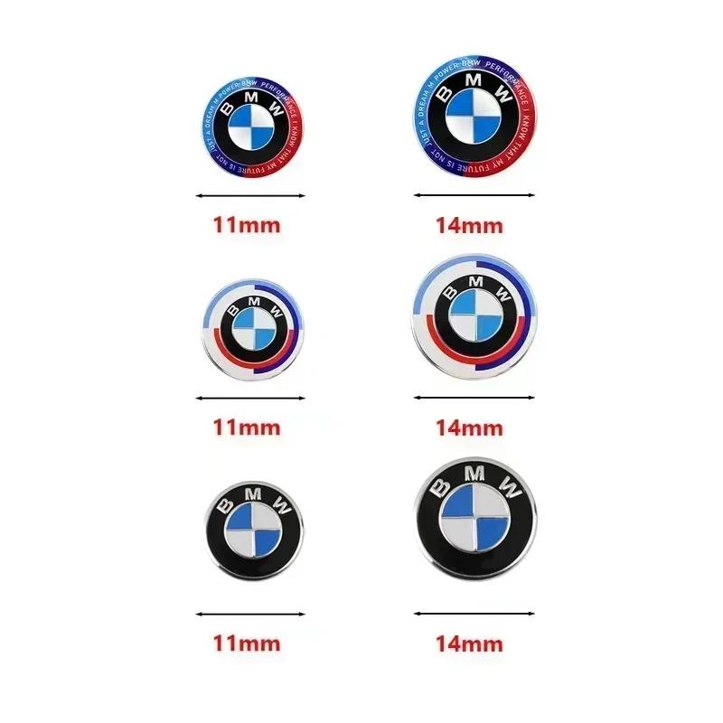 11/14mm Samolepky s logem na klíče od auta Logo na klíčovou dírku auta Nálepky Pro BMW 50. Kith GT G30 G20 G05 G11 E48 F30 F10 E90 F20 E46 X3 X6 E93