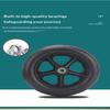 6 Inch Rubber Wheels Smooth Flexible Heavy Duty Wheelchair Front Castor Solid Shopping Cart Wheel Wheelchair Replacement