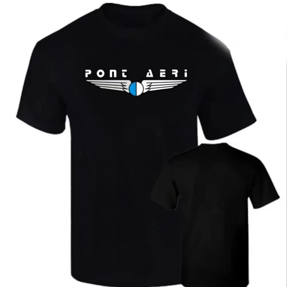 

Pont Aeri Код Маршрута в Хлопке DTF Мужская Мужская Футболка с Коротким Рукавом Футболки Мужская Свободная Футболка XXXXXL чёрный