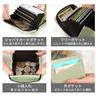 Mini Card Case, Premium PU Leather, Large Capacity, Holds 9 Cards, Coin Purse, Slim Fit, Women's