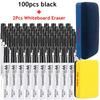4-100Pcs Erasable Whiteboard Marker Pen Blackboard Marker Teaching Chalk for Glass Office School Stationery White Board Marker