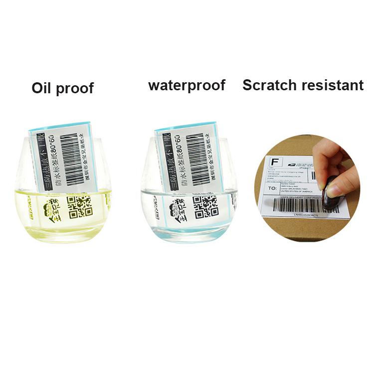 In Stock Custom Size Die Cut Organization Thermal Adhesive Sticker Label Paper Roll Shipping Labels Accepting Print Orders