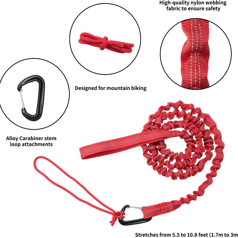 MTB Bike Towing Rope Trailer Rope Bicycle Traction Rope Nylon Traction Rope Parent-Child Outdoor Tool Cycling Safety Equipment