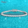 Smyoue 18K Plated All Moissanite Tennis Bracelet for Women Lab Created Diamond Chain 925  Silver Wholesale Jewelry